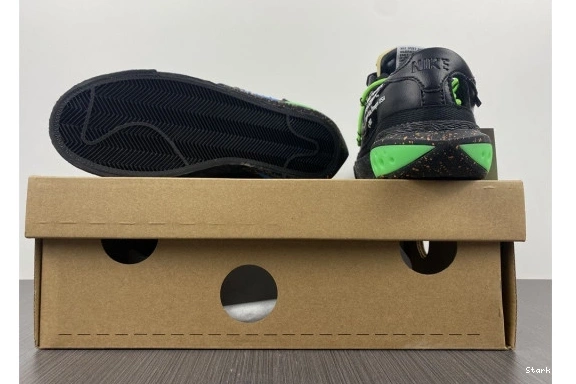 O-W Low Nike Green Blazer x Electro DH7863-001 Black 0910